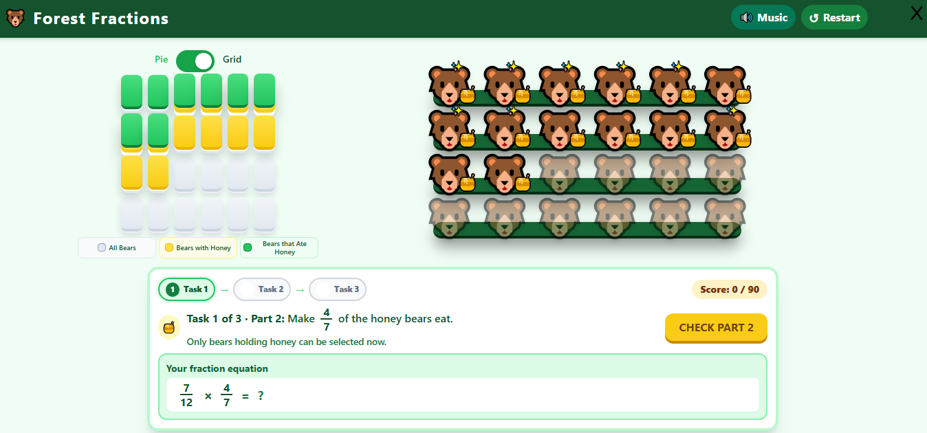 Fraction Bears
