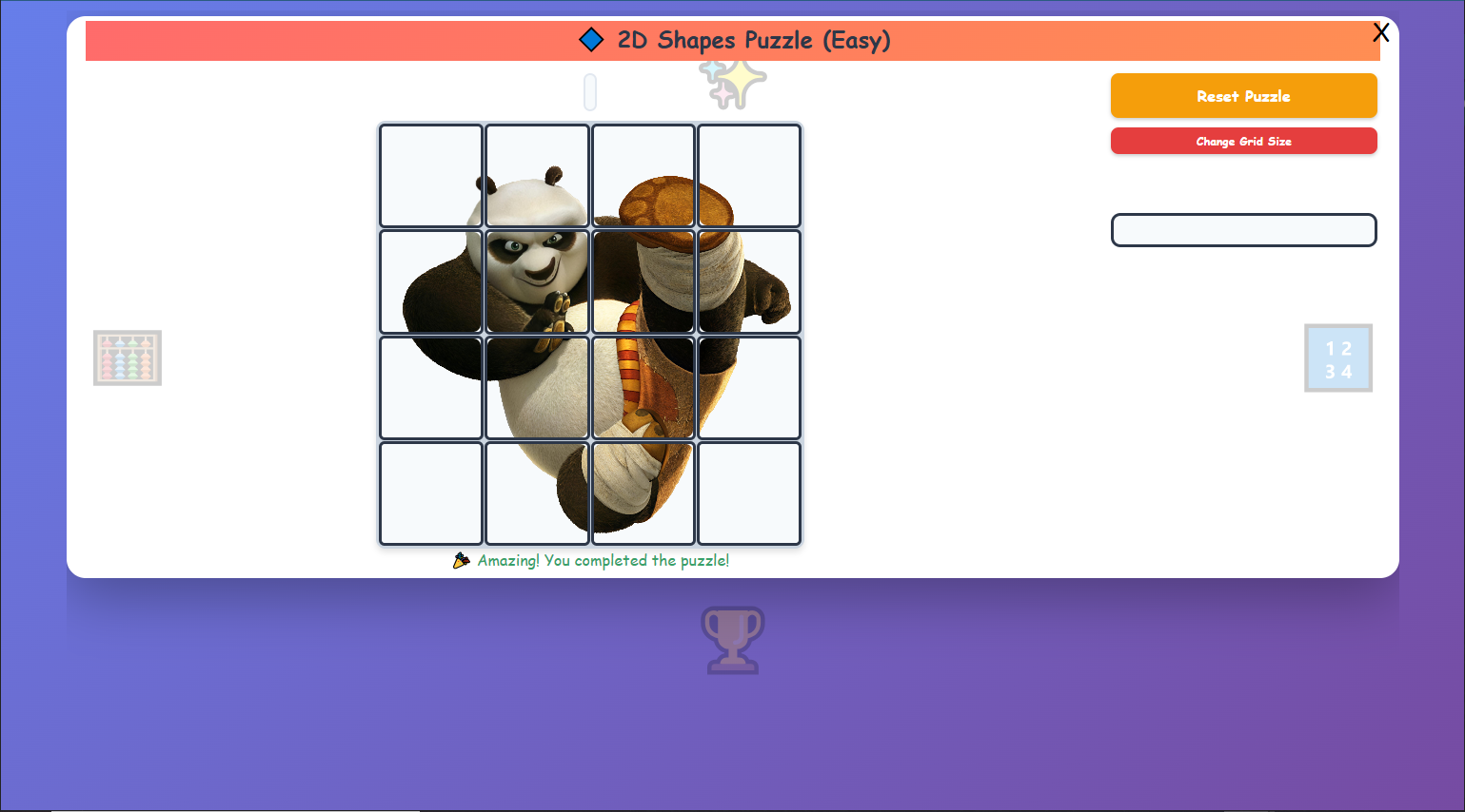 2D Shapes Puzzle (Easy)