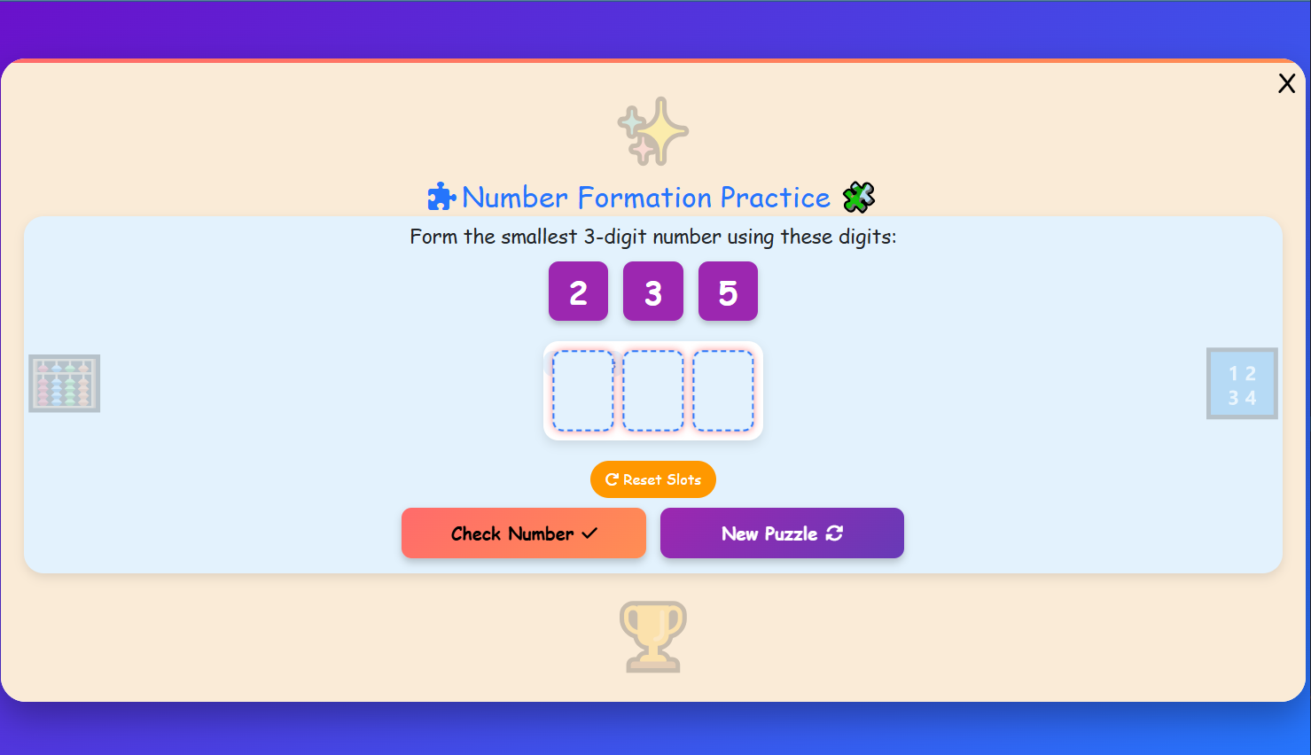Number Formation Practice