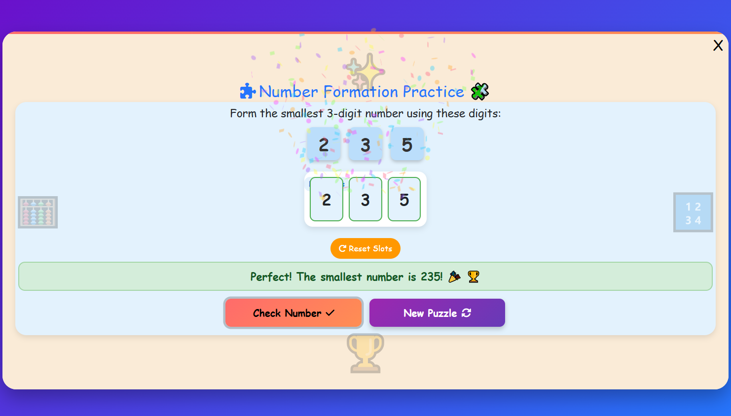 Number Formation Practice