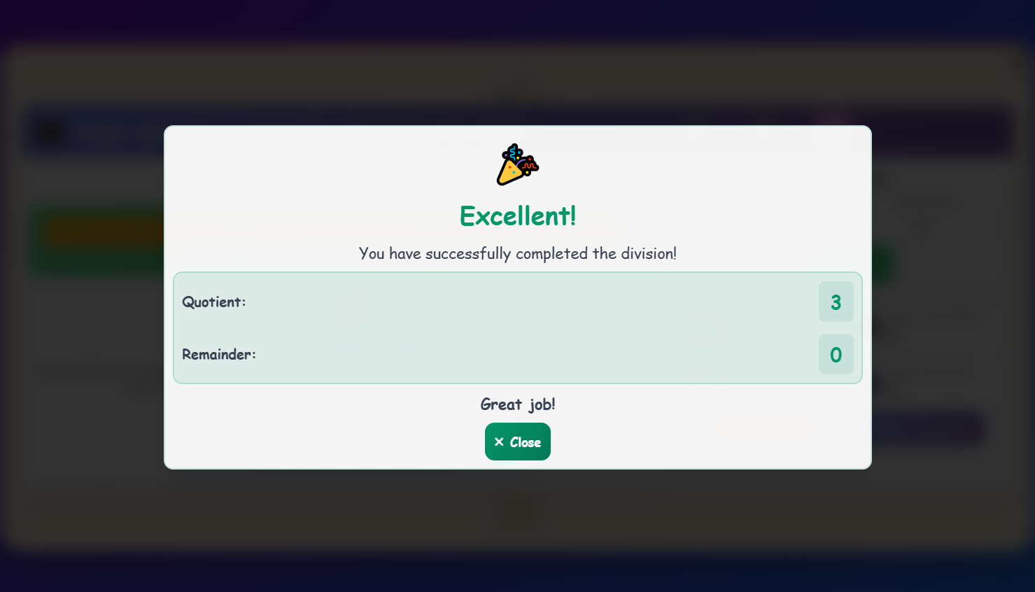 Division Number Line
