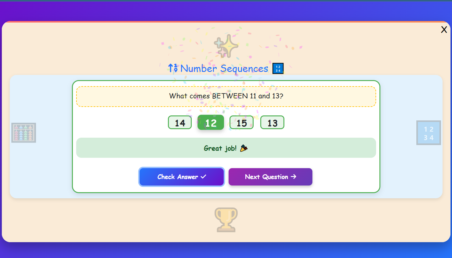 Number Sequences Practice