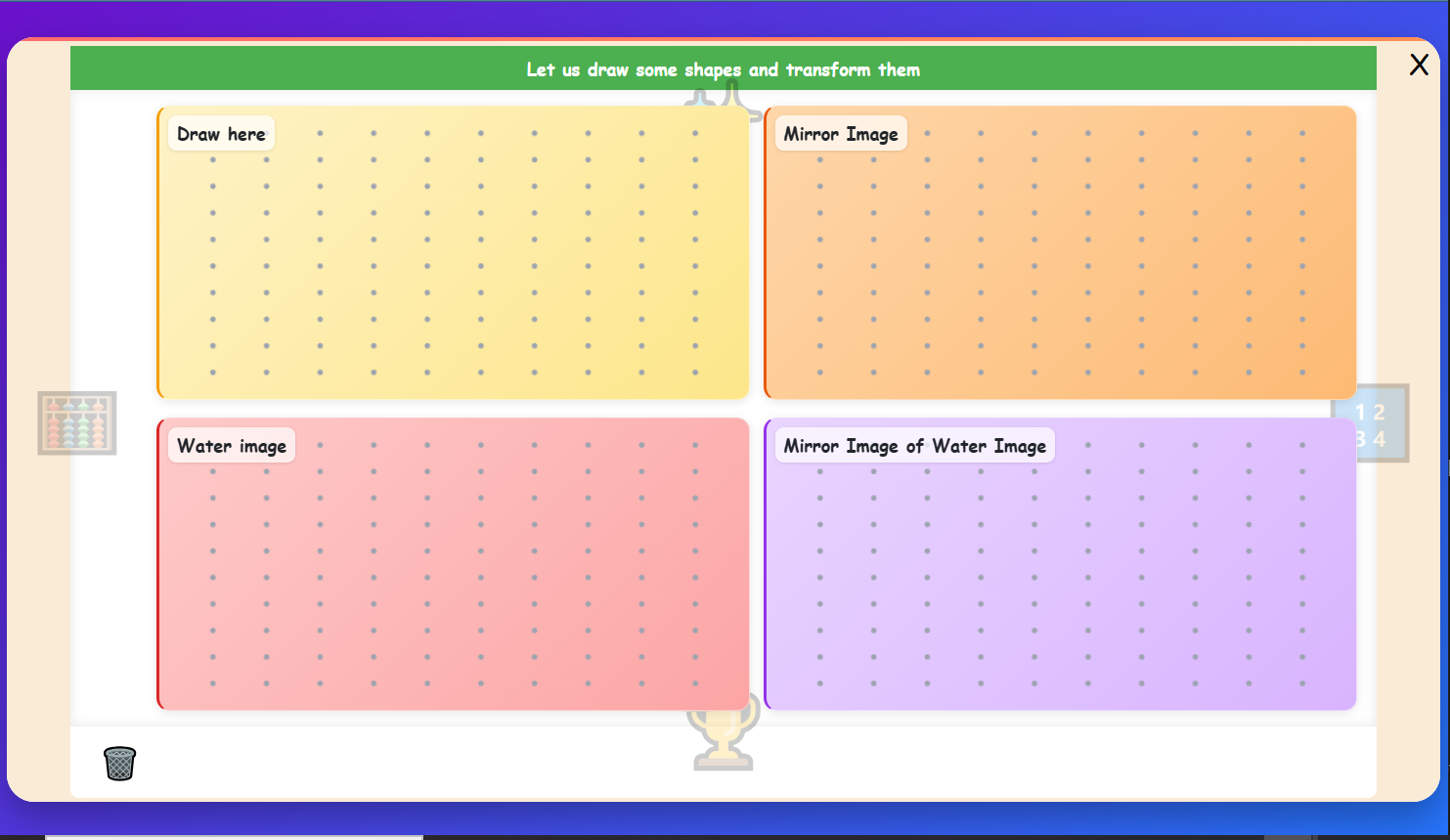 Draw Shapes & Reflect