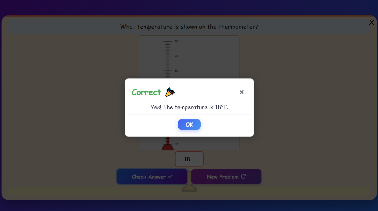 Temperature Reading Practice