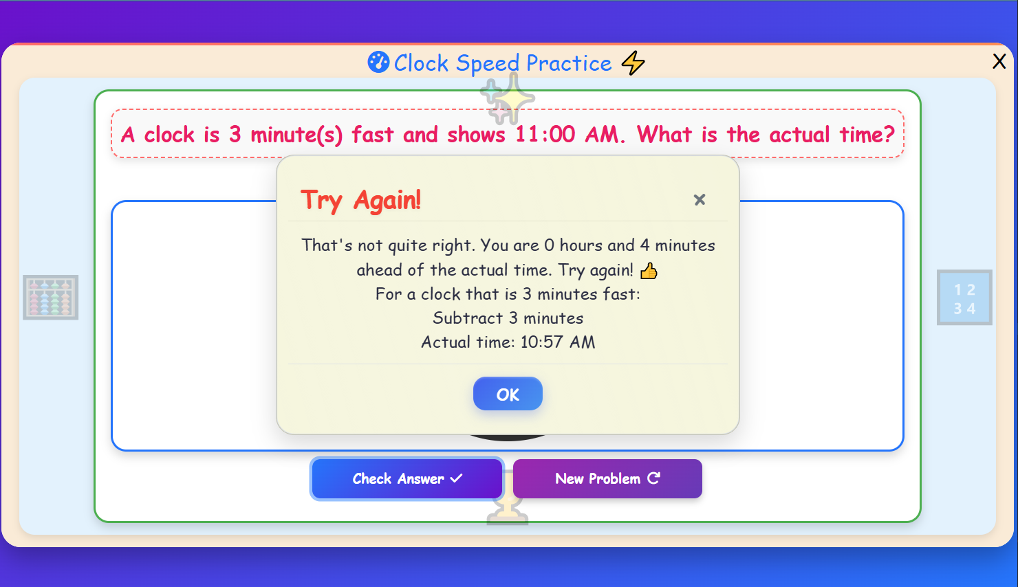 Clock Speed Practice