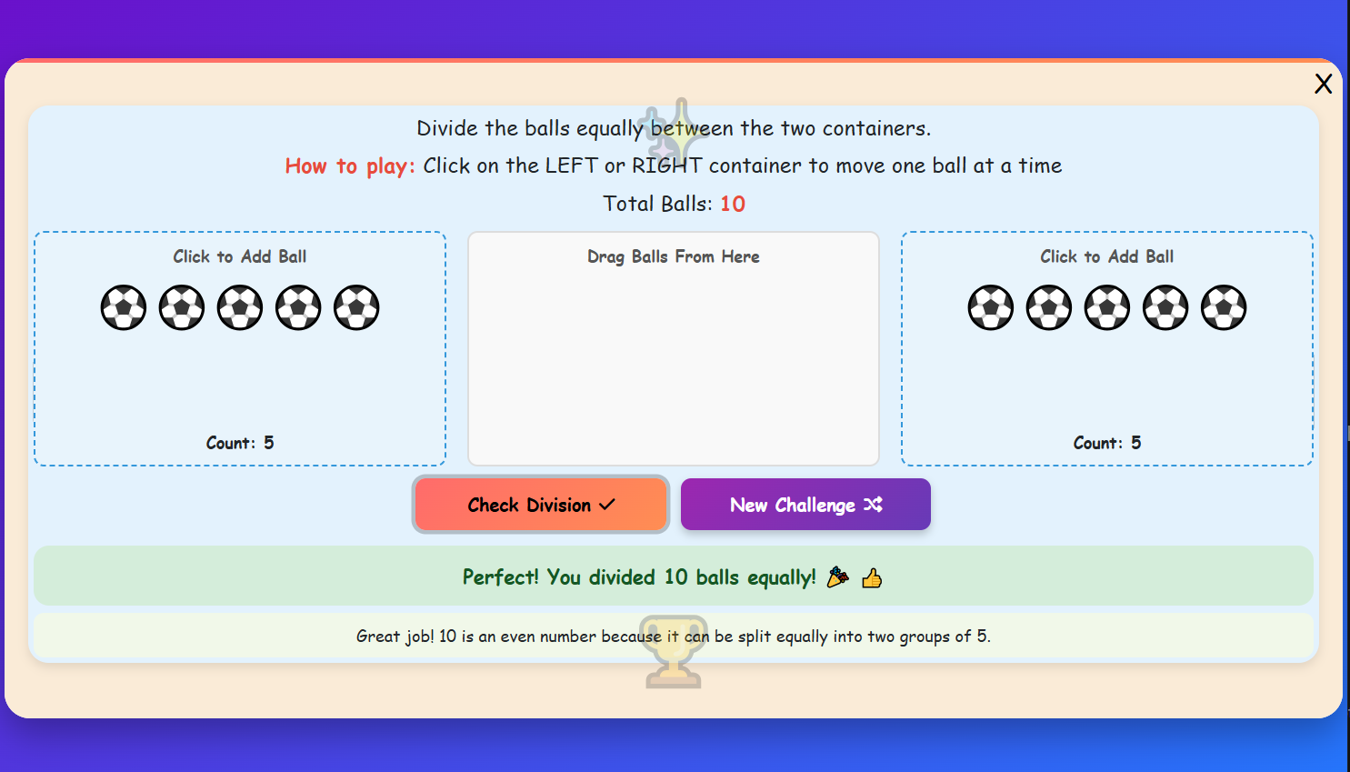 Ball Division Challenge