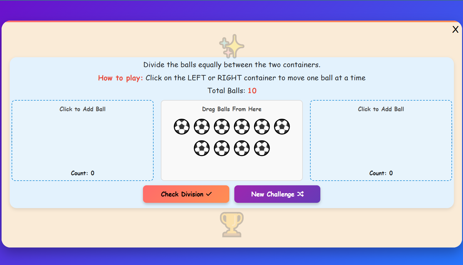 Ball Division Challenge