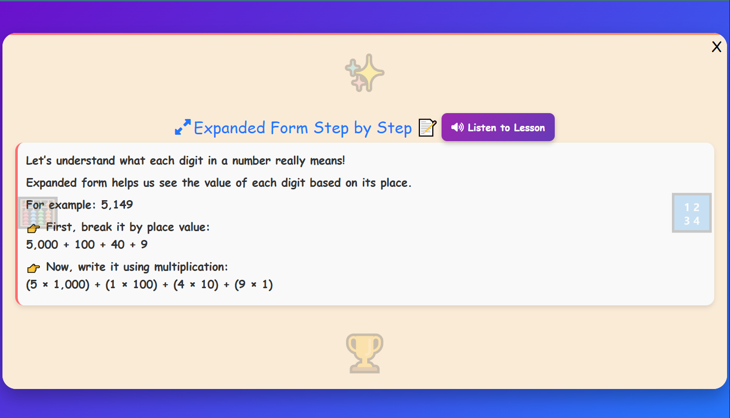 Standard and Expanded form Lesson