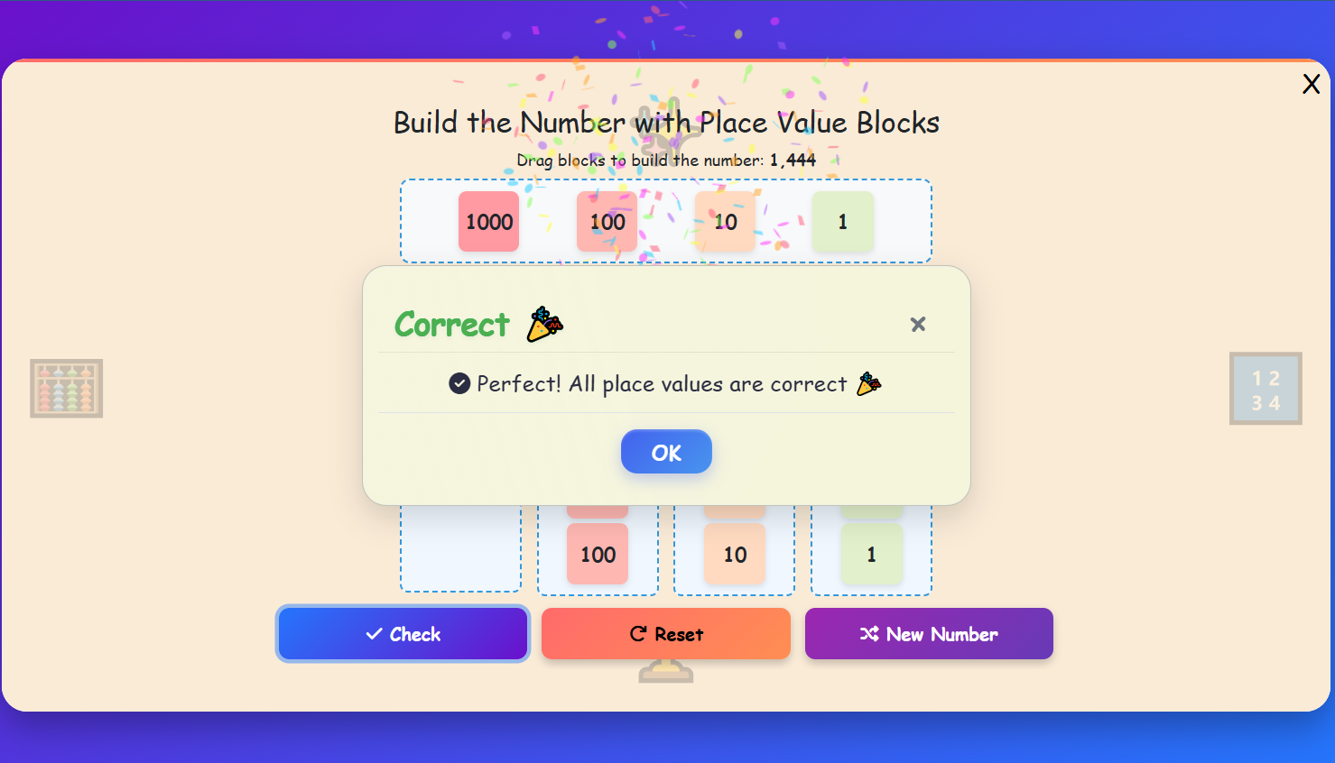 Build the Number with Place Value Blocks