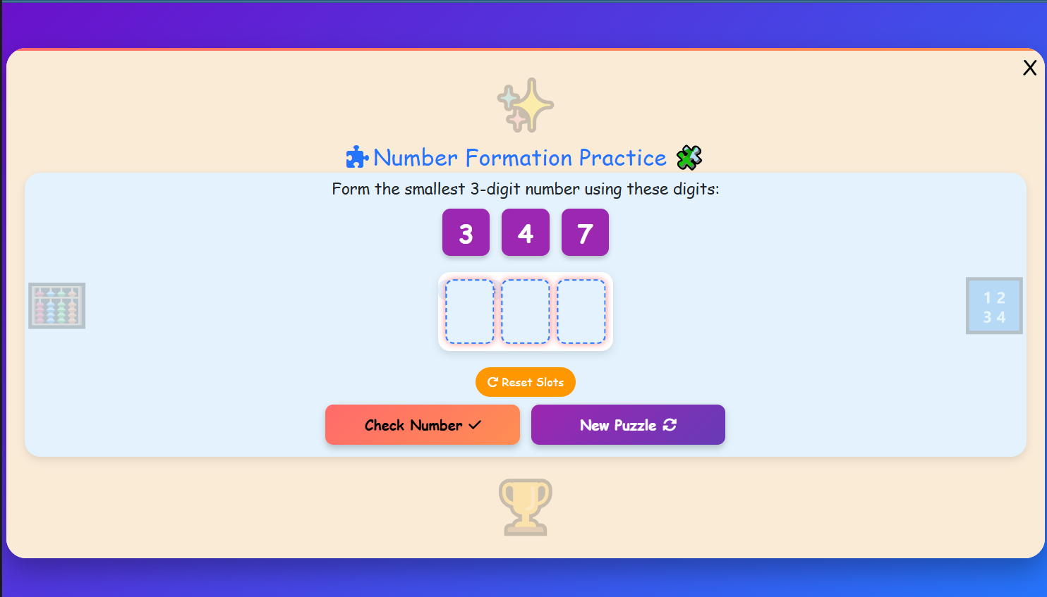 Number Formation Practice
