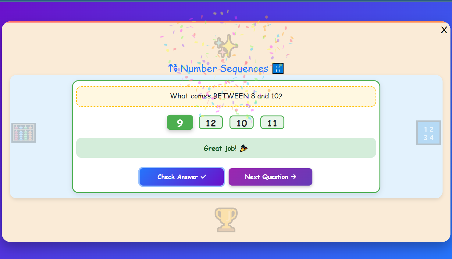 Number Sequences Practice