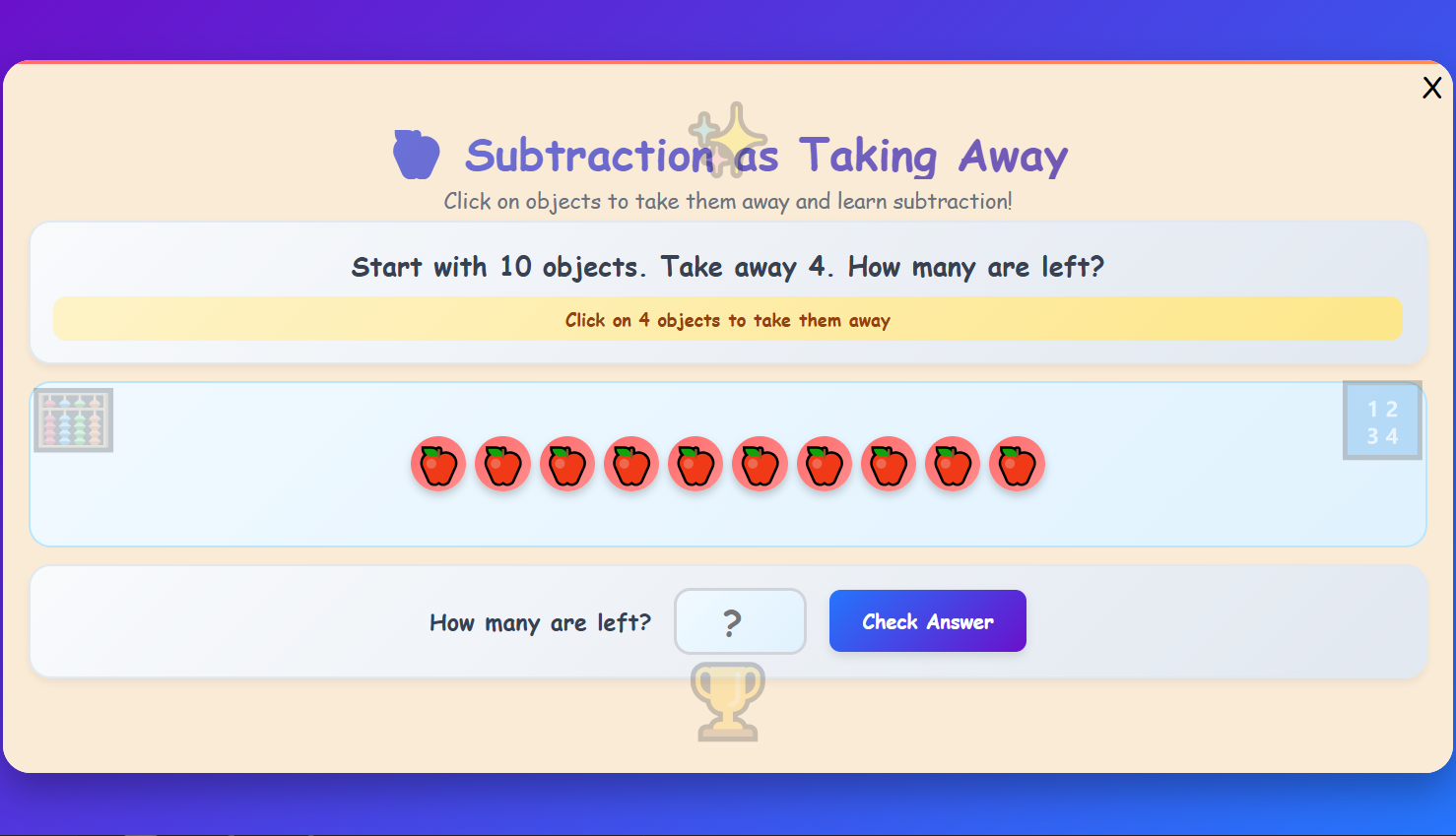 Subtraction as Taking Away