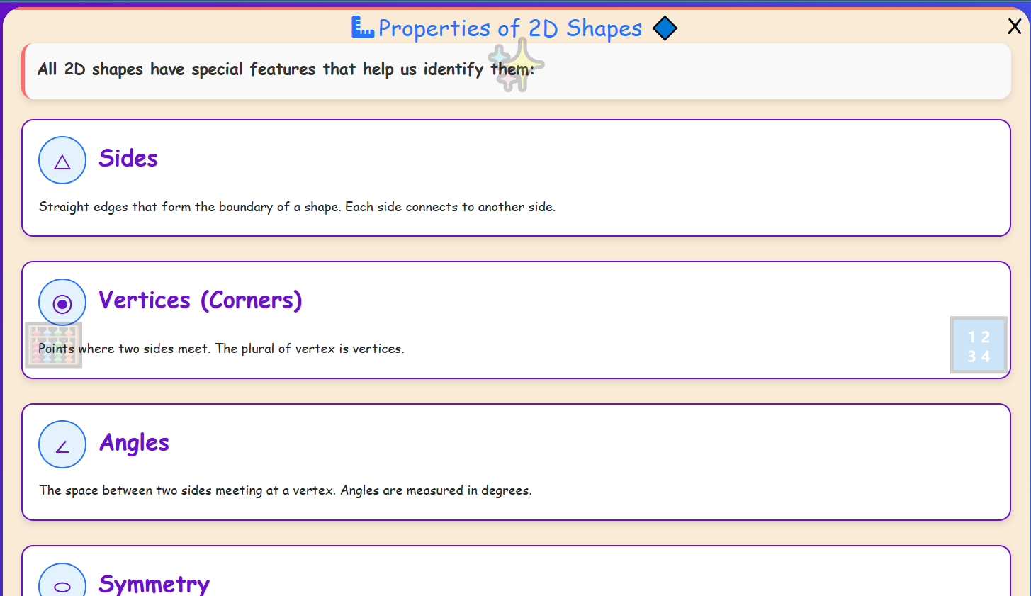 Properties of 2D Shapes