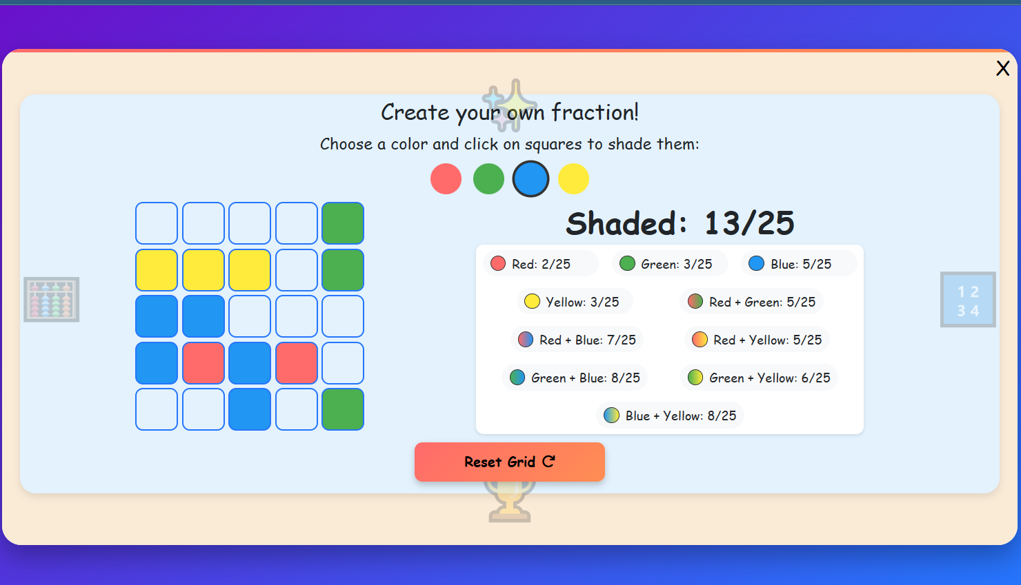 Create your own fraction