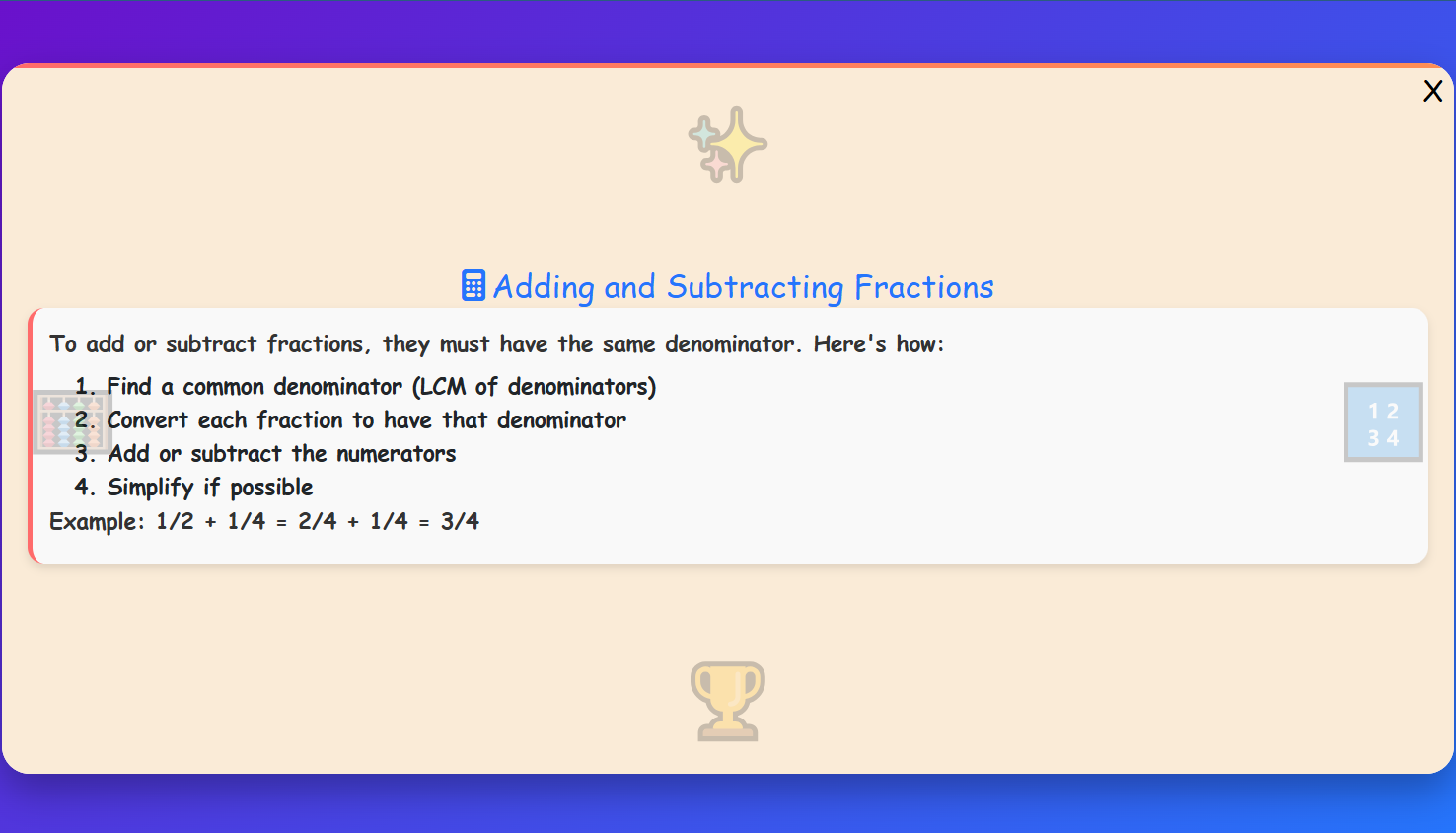 Adding and Subtracting Fractions Lesson
