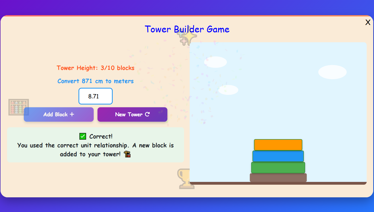 Tower Builder Game