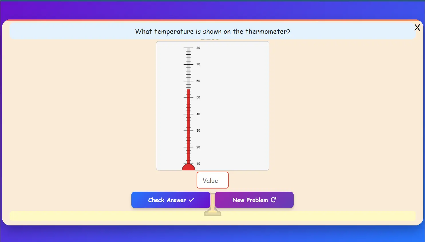 Temperature Reading Practice