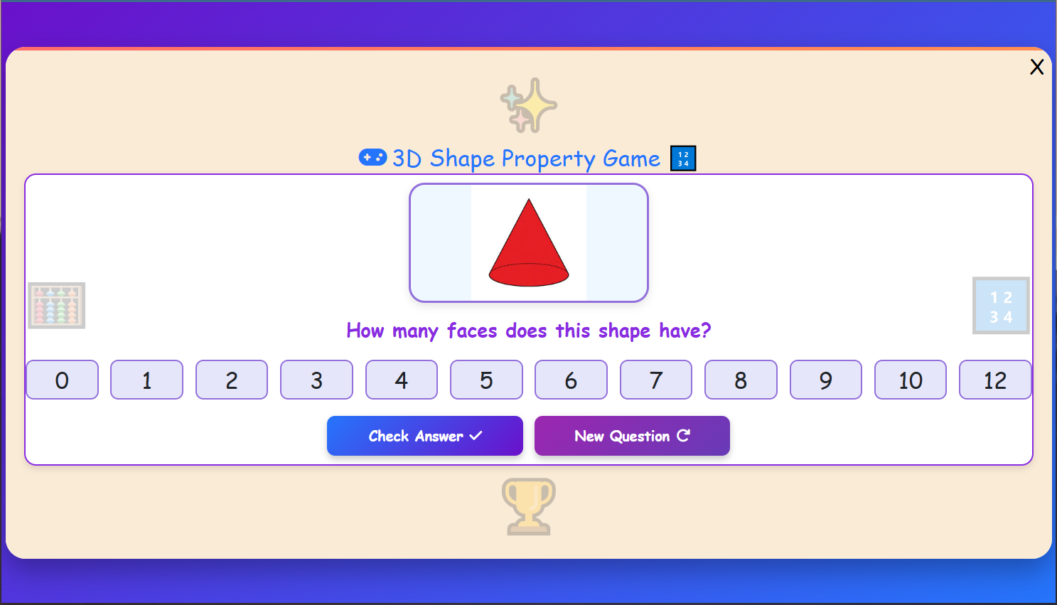 Shape Property Game
