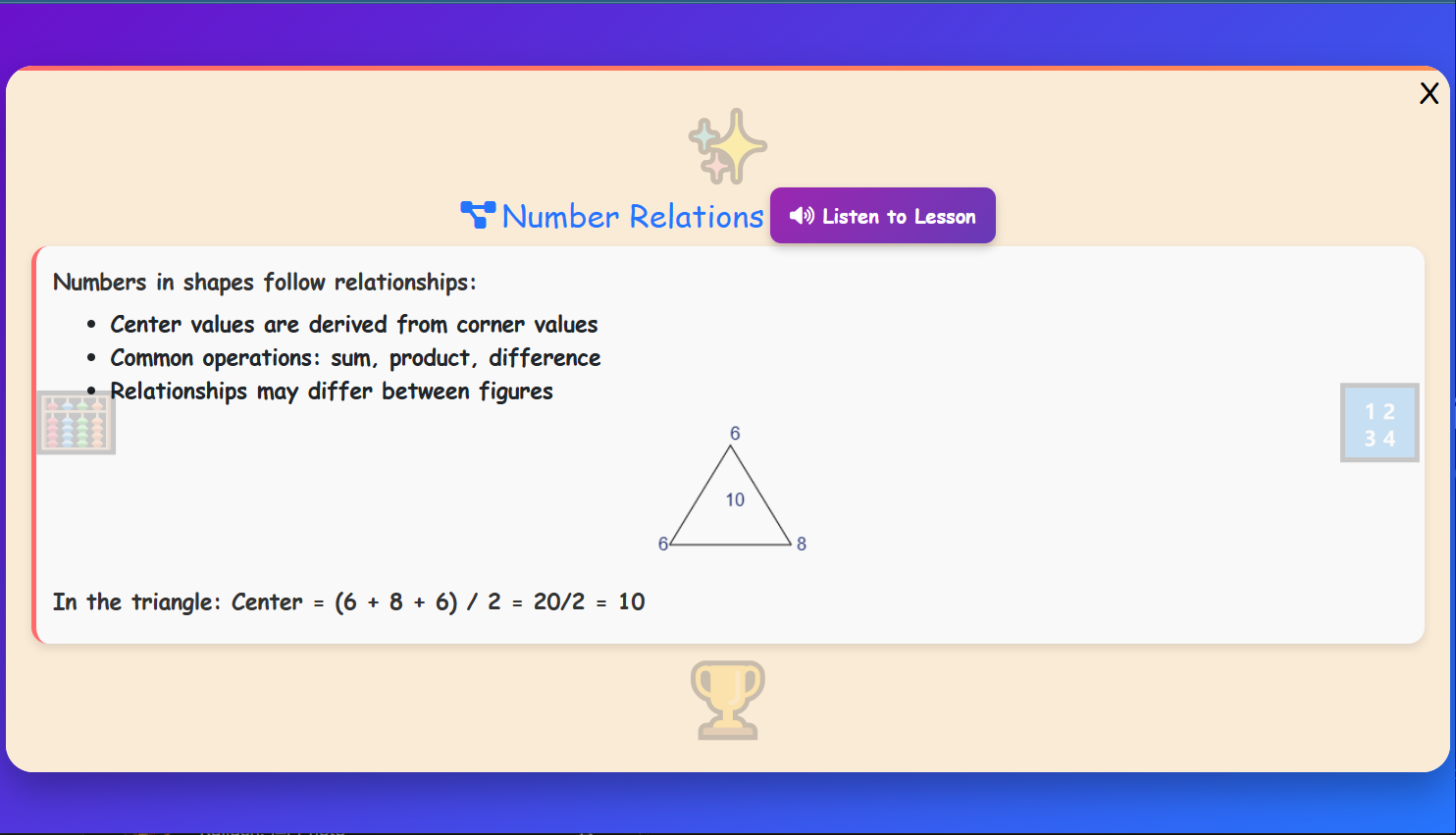Number Relations Lesson