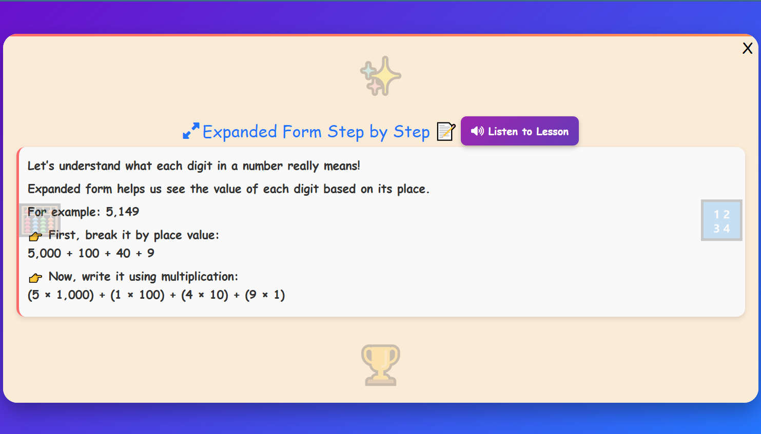 Standard and Expanded form Lesson
