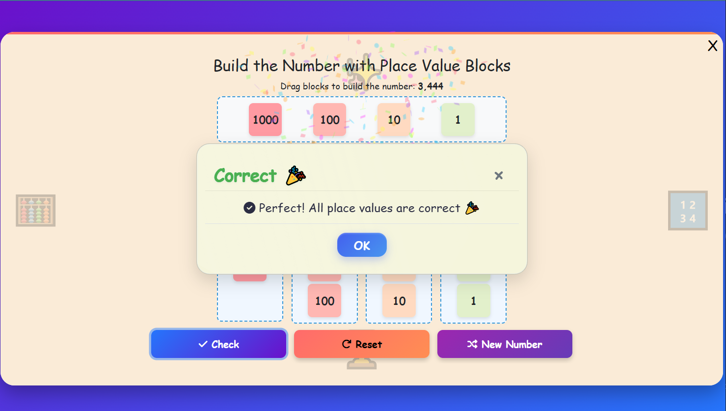 Build the Number with Place Value Blocks