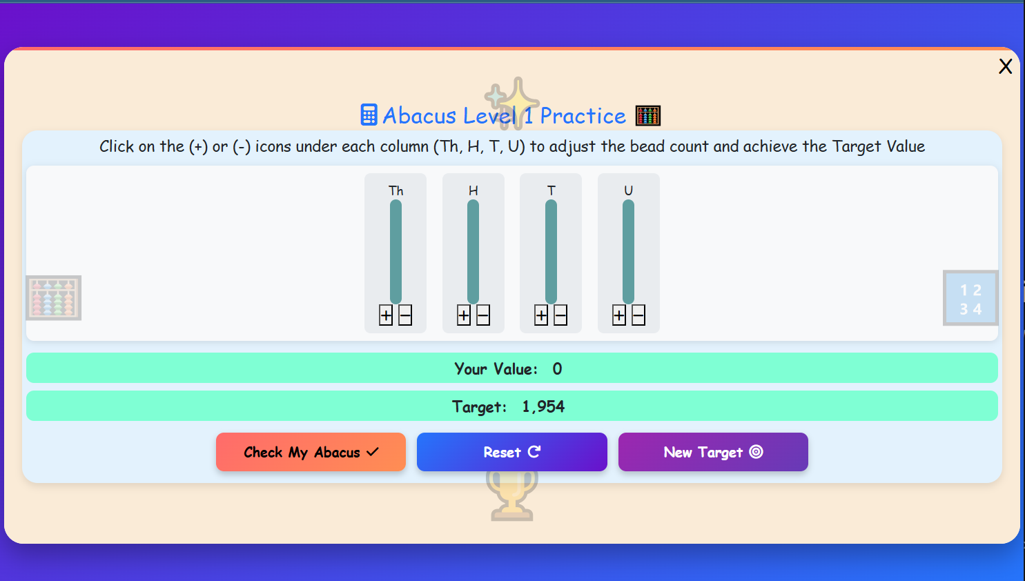 Abacus Level 1 Practice