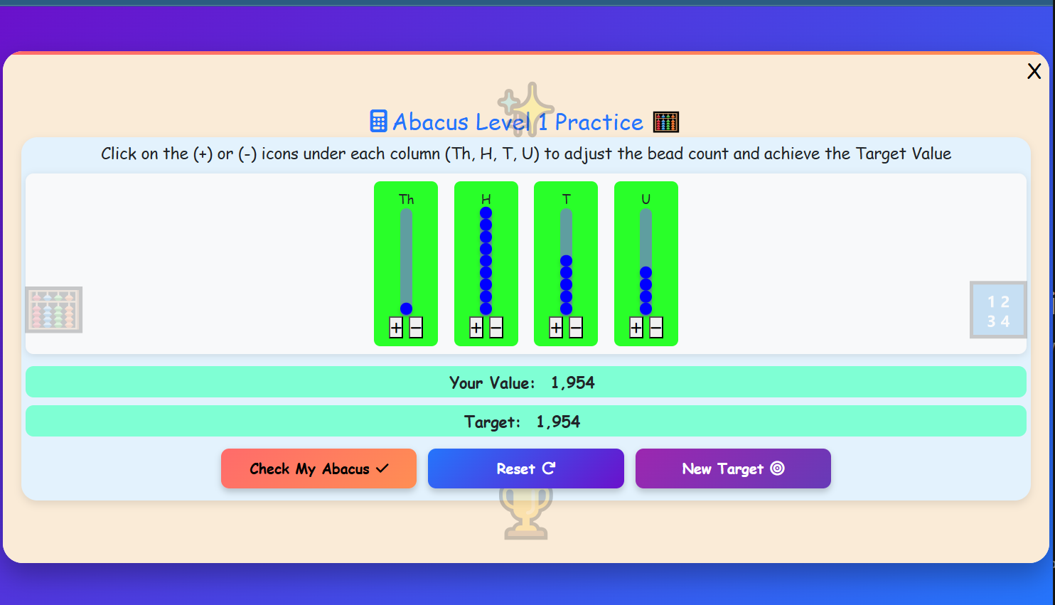 Abacus Level 1 Practice