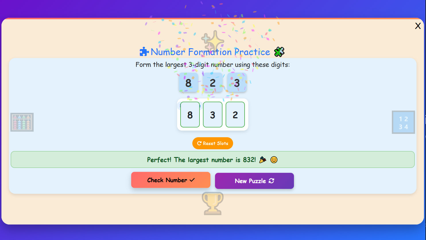 Number Formation Practice