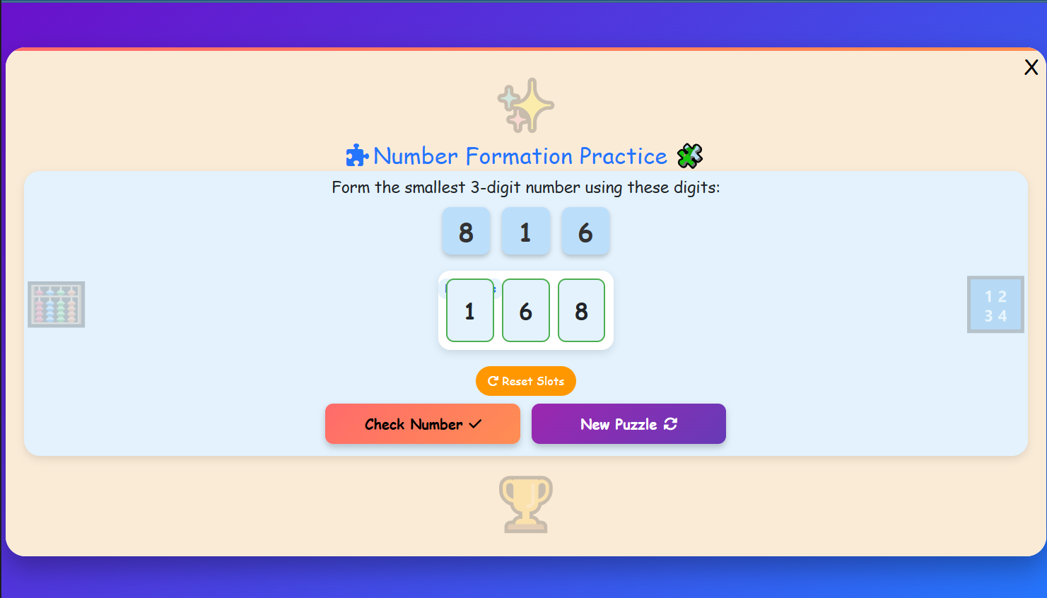Number Formation Practice