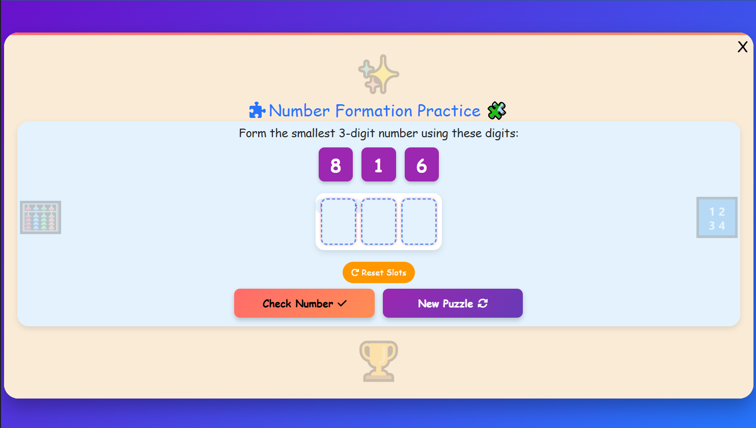 Number Formation Practice