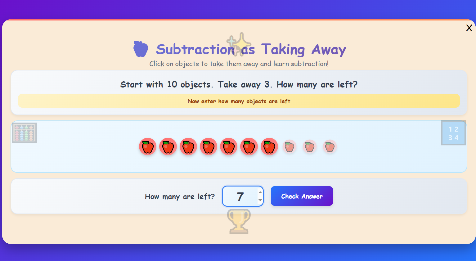 Subtraction as Taking Away