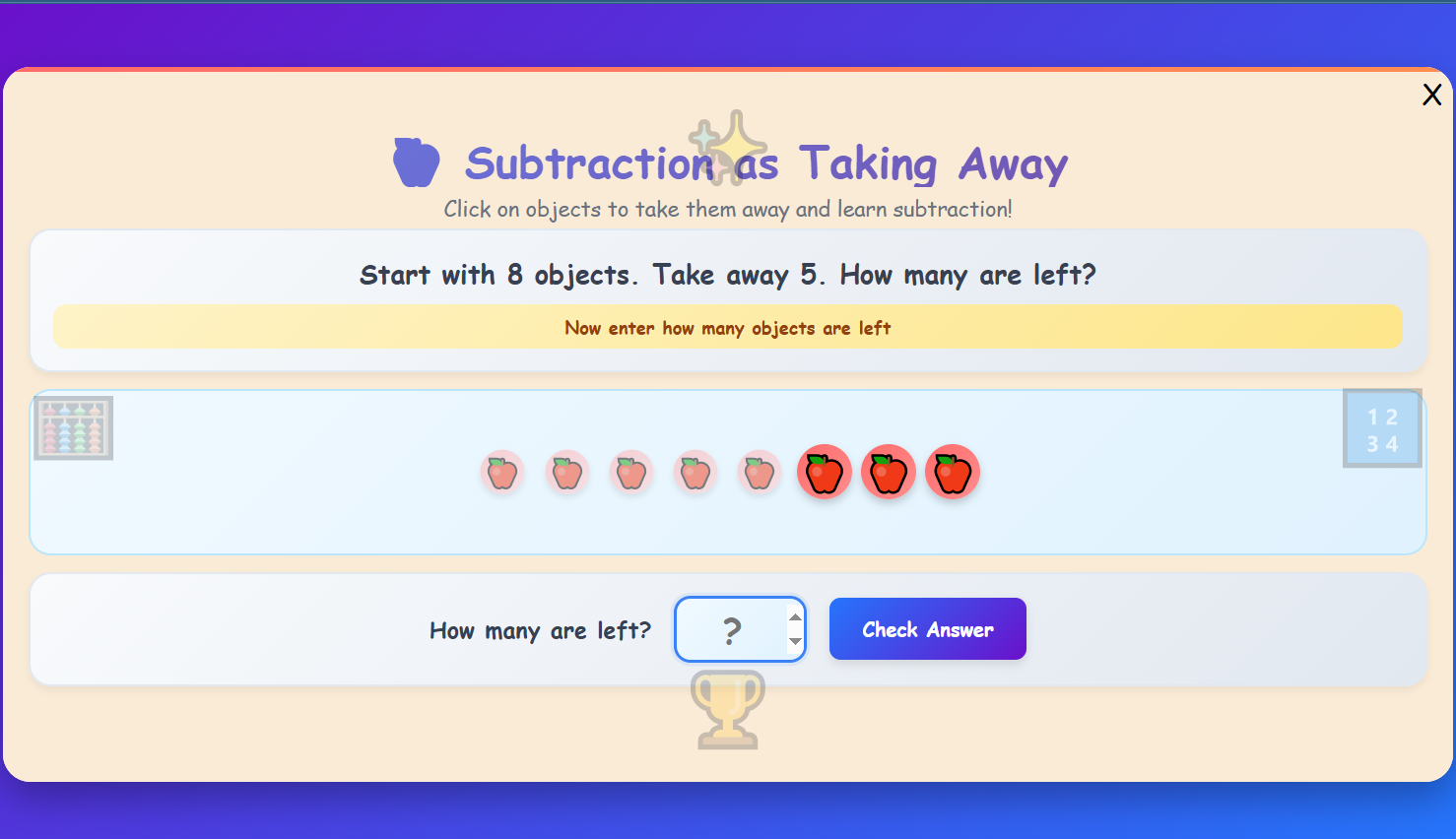 Subtraction as Taking Away