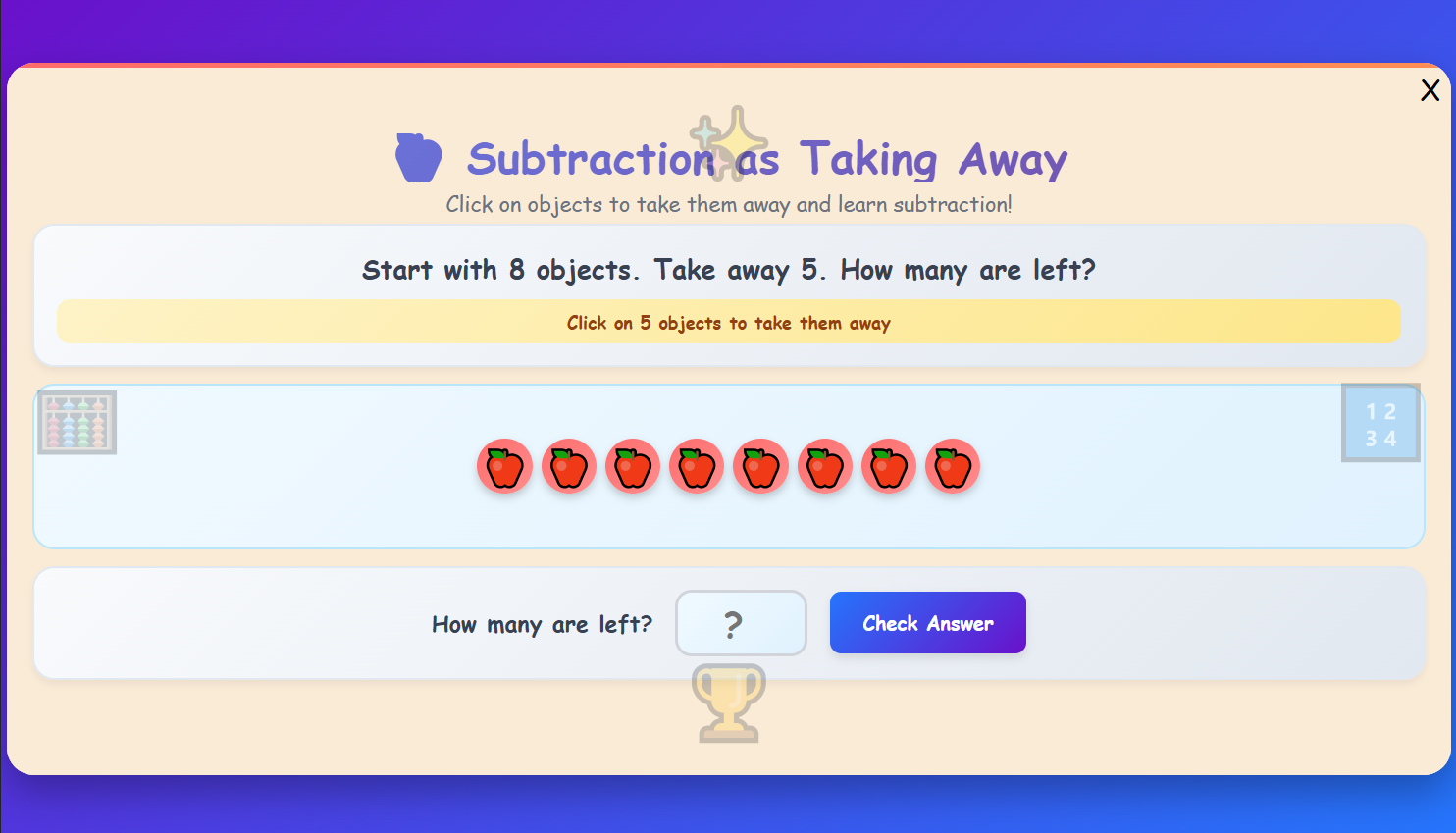 Subtraction as Taking Away