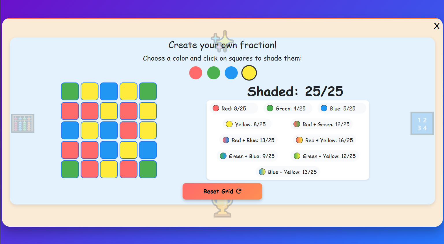 Create your own fraction