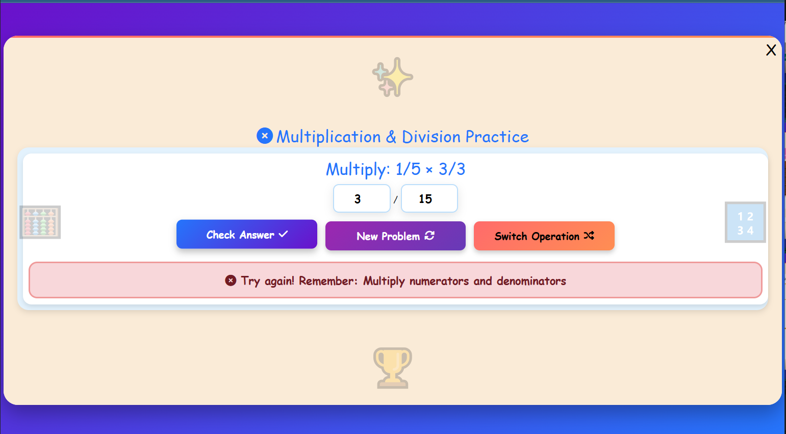 Multiplication & Division Practice