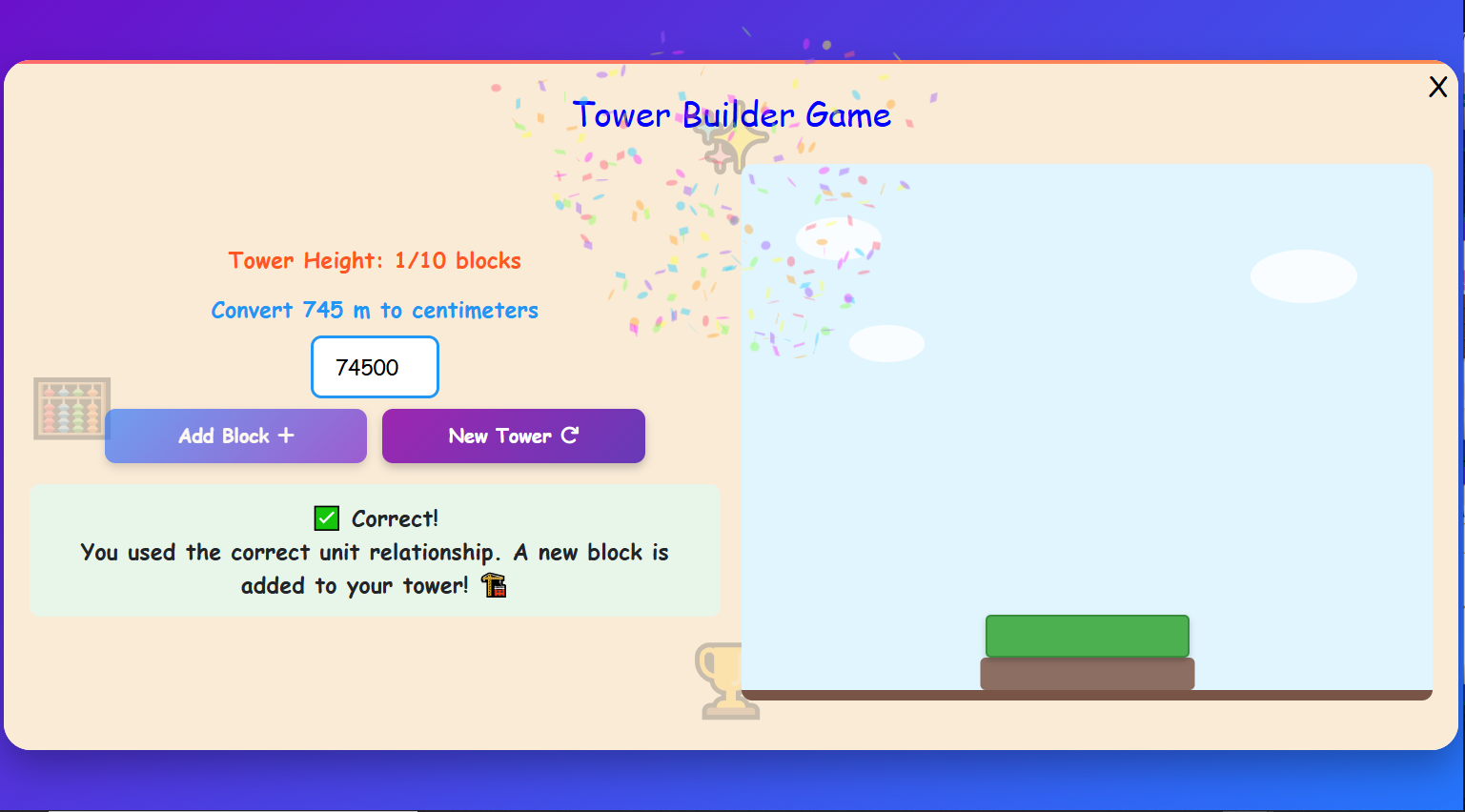Tower Builder Game