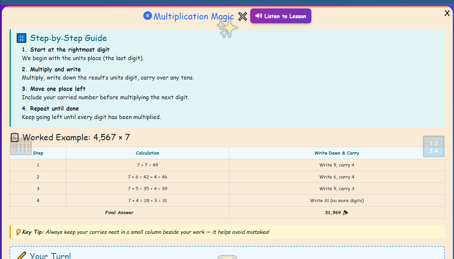 Multiplication Magic