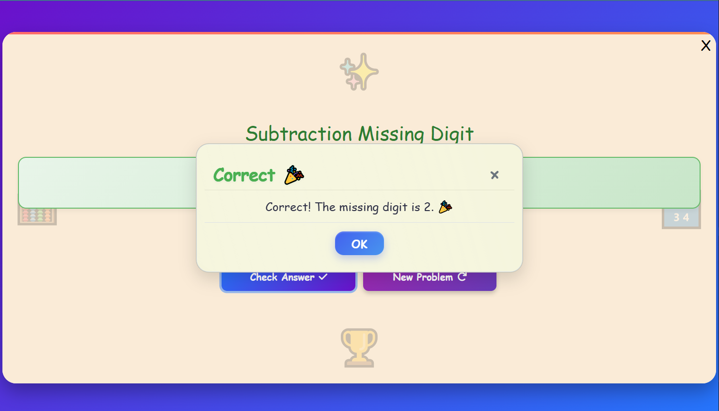 Missing Digits Practice