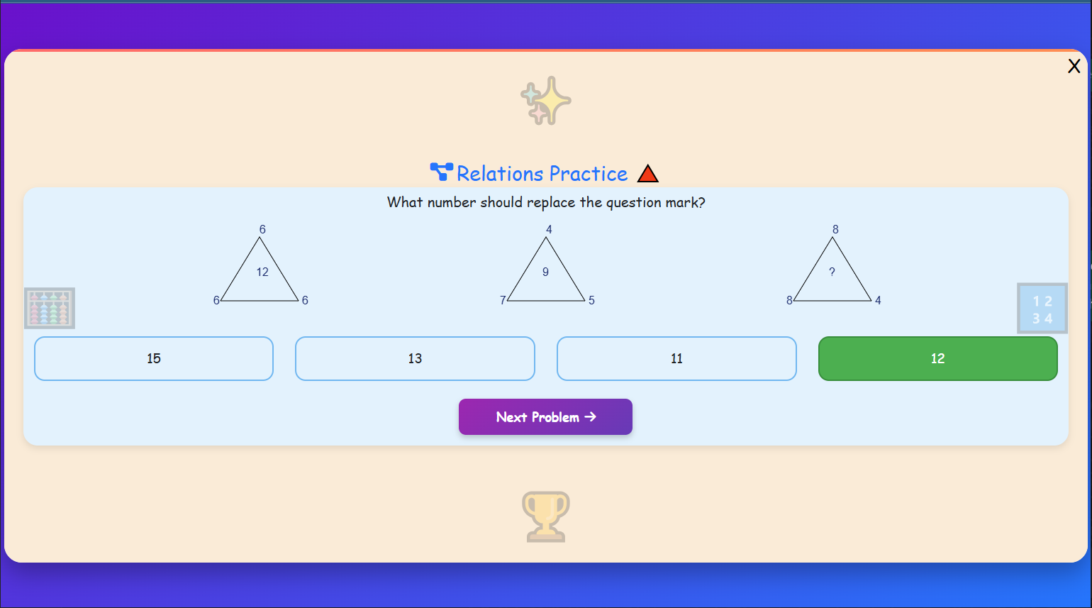 Number Relations Practice