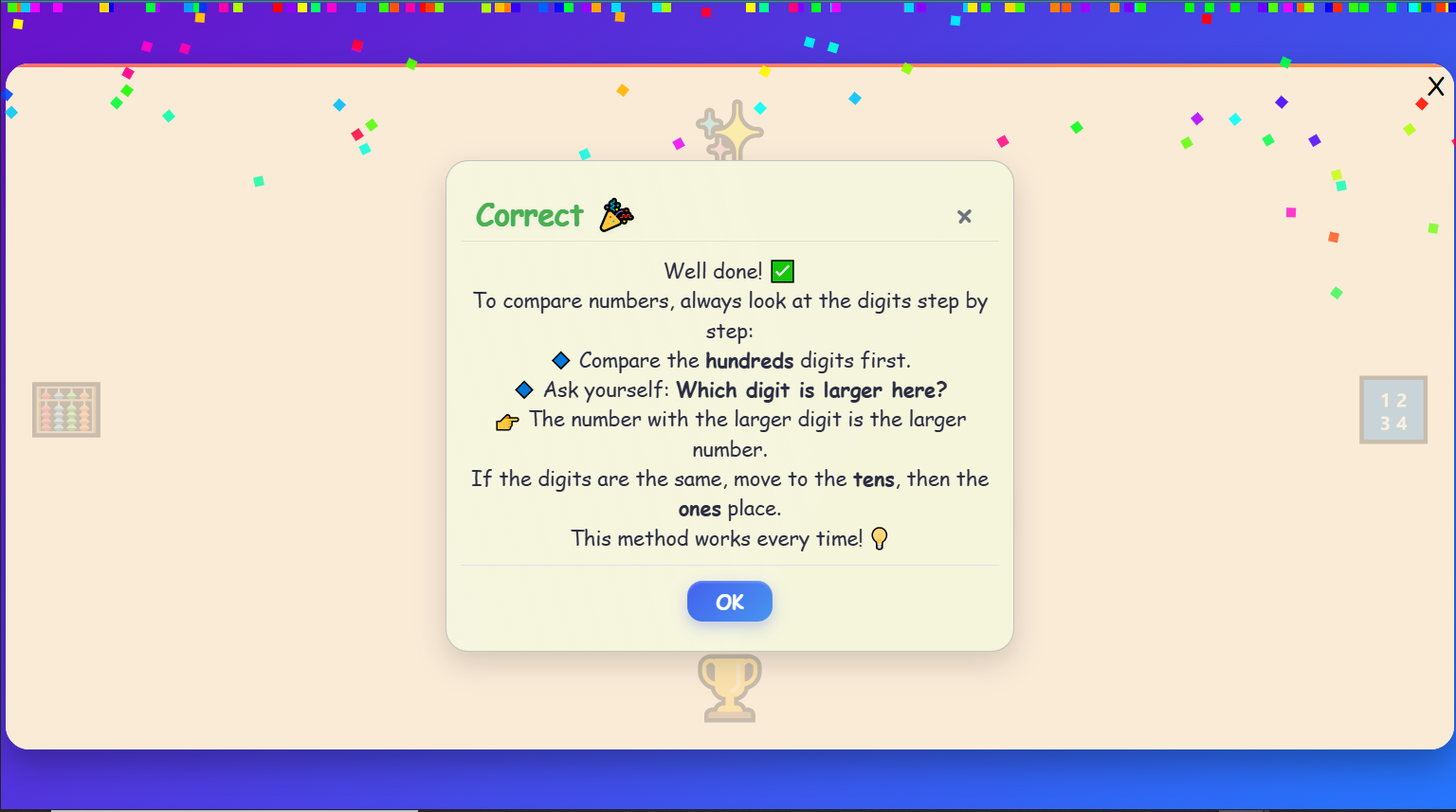 Number Comparison Challenge