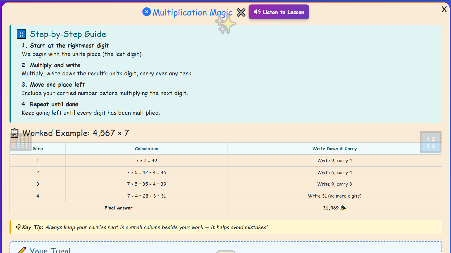 Multiplication Magic