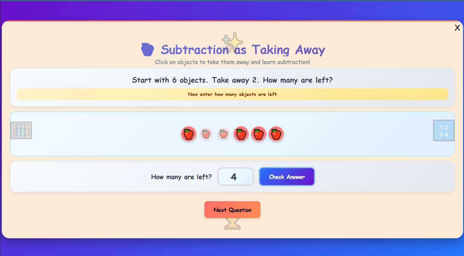 Subtraction as Taking Away