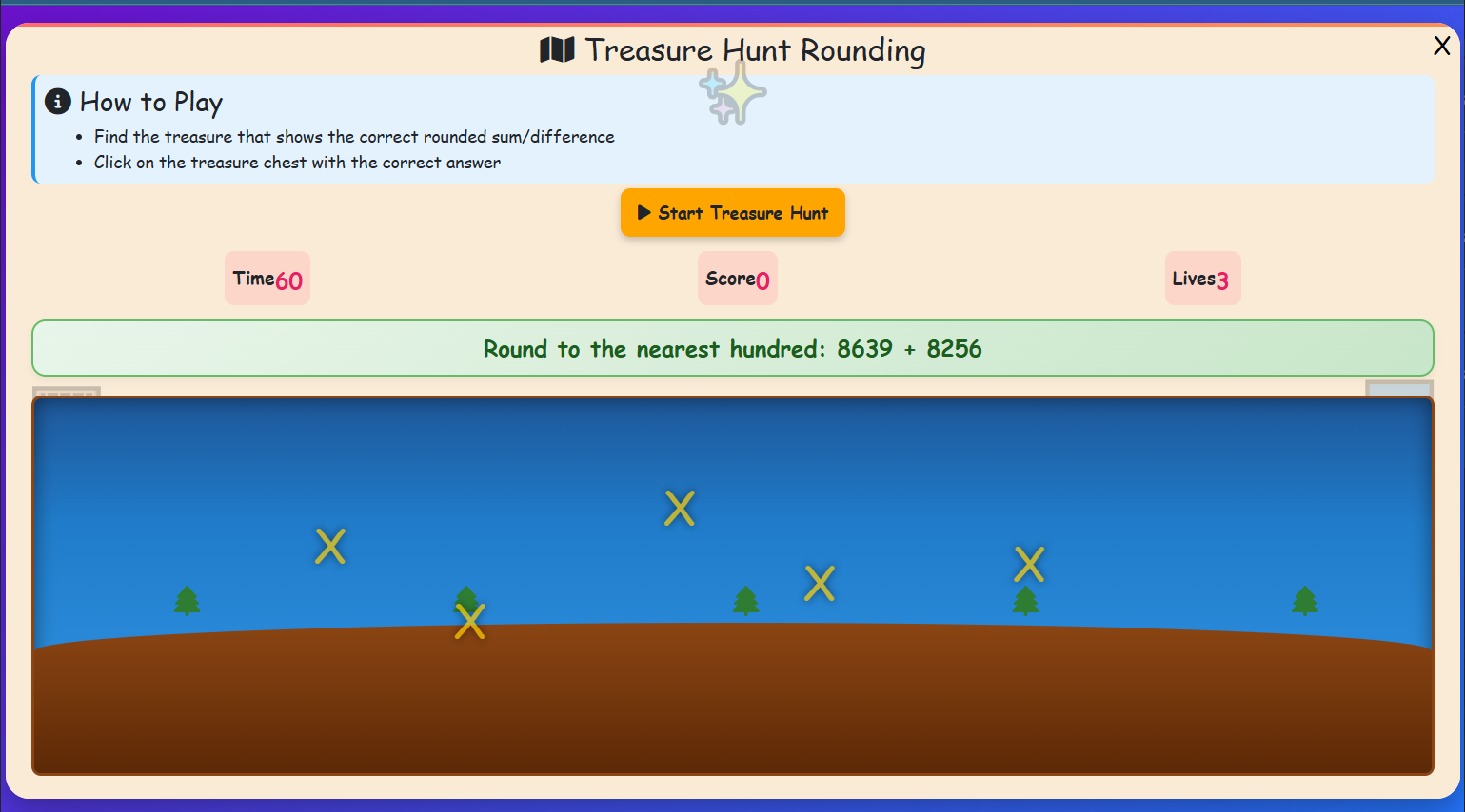 Treasure Hunt Rounding