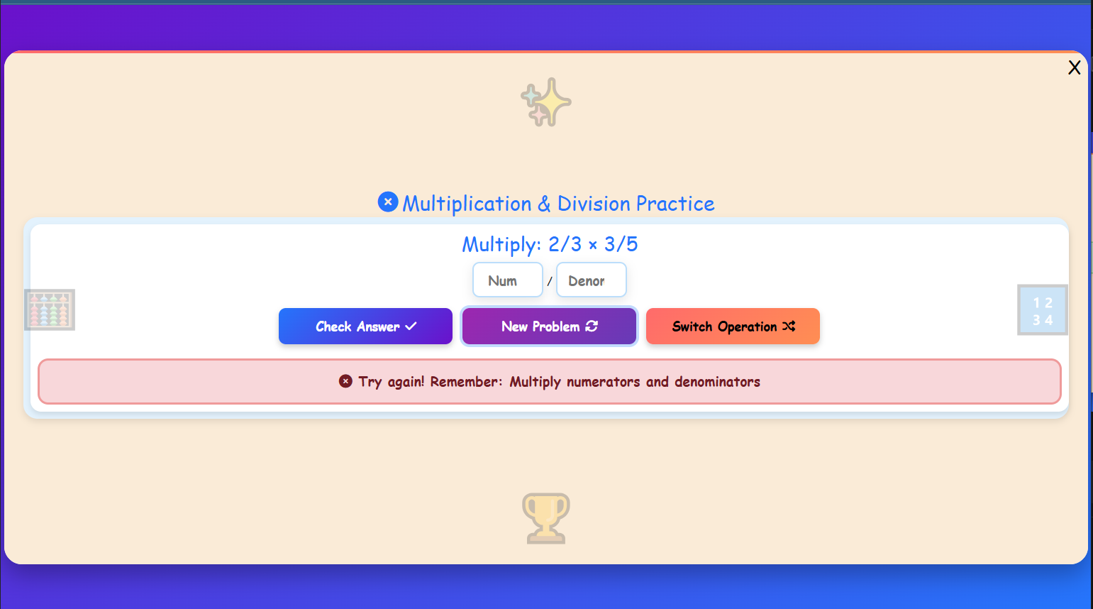 Multiplication & Division Practice