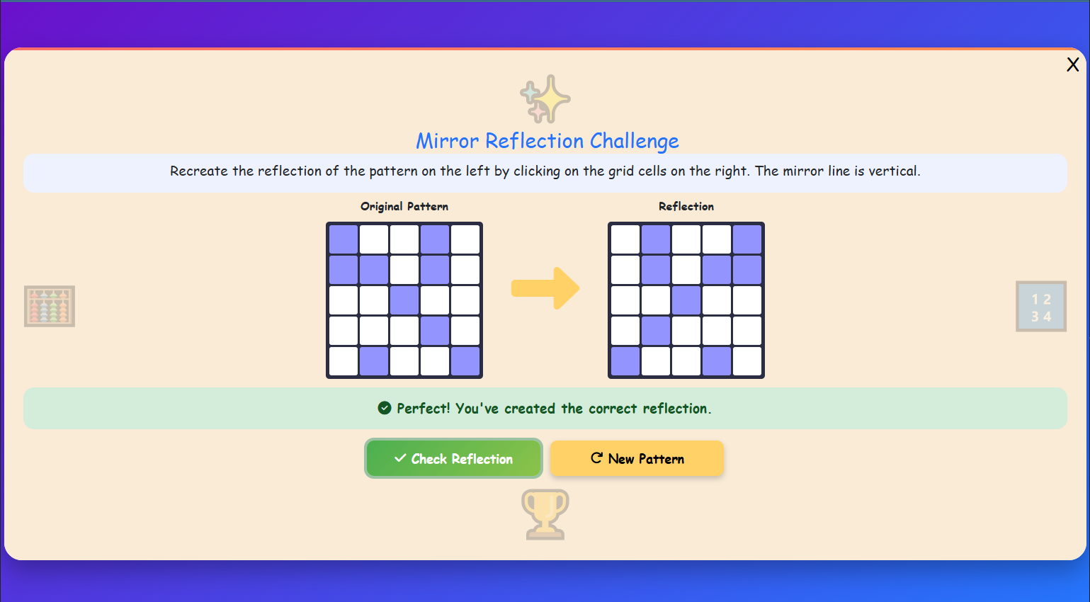 Mirror Reflection Challenge