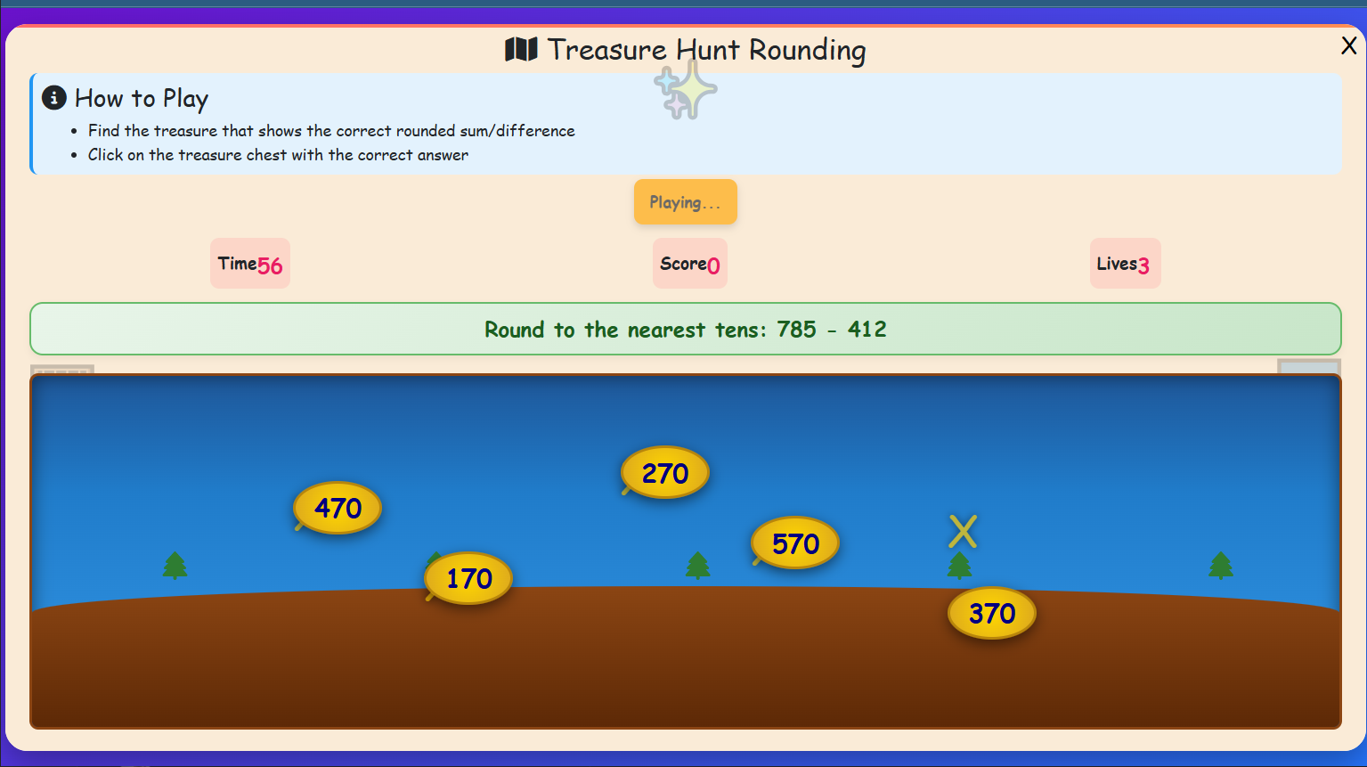 Treasure Hunt Rounding