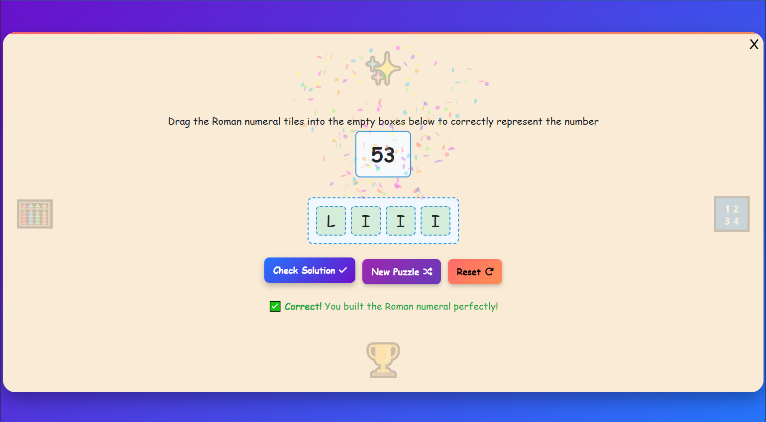 Roman Numerals Puzzle