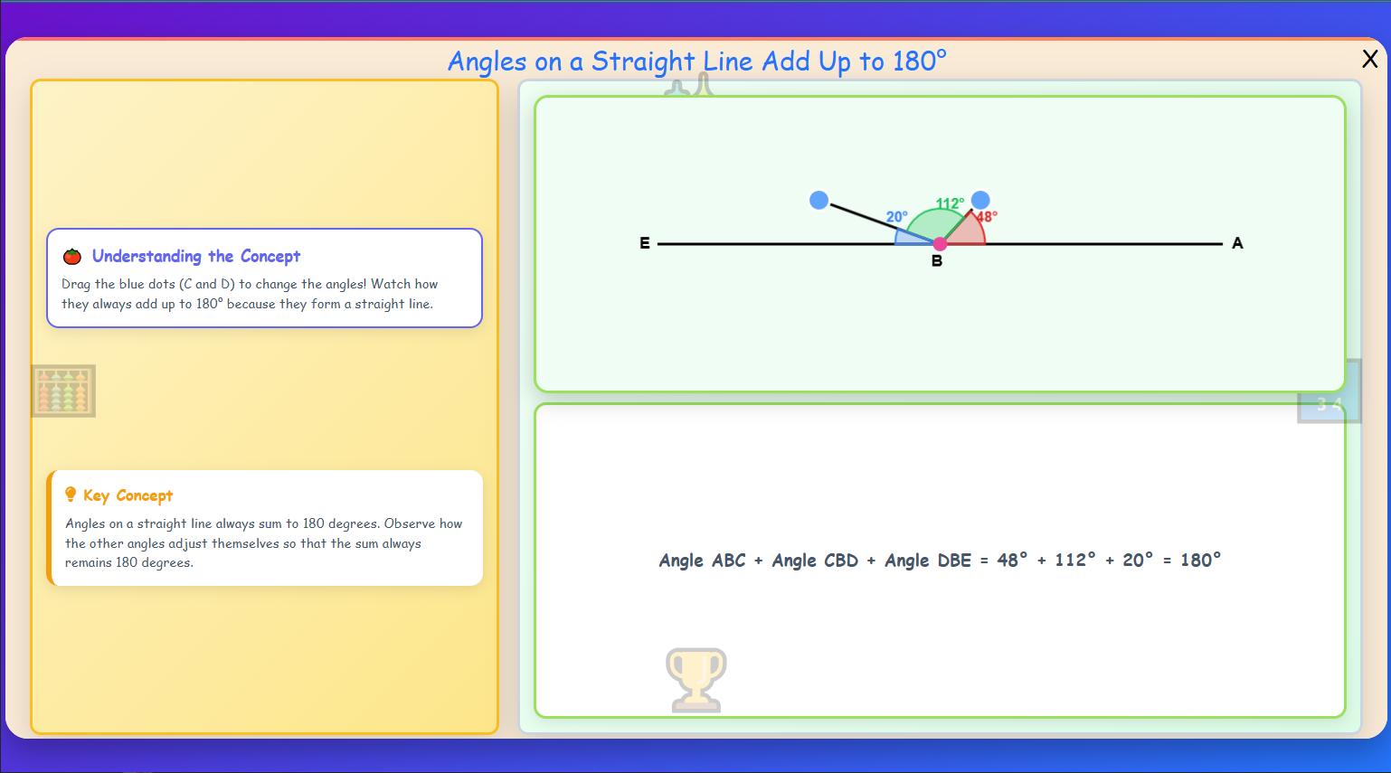 Angles on a Straight Line