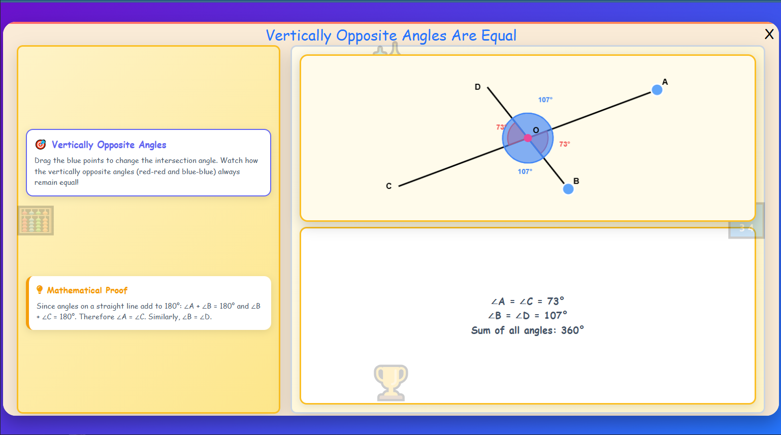 Vertically Opposite Angles