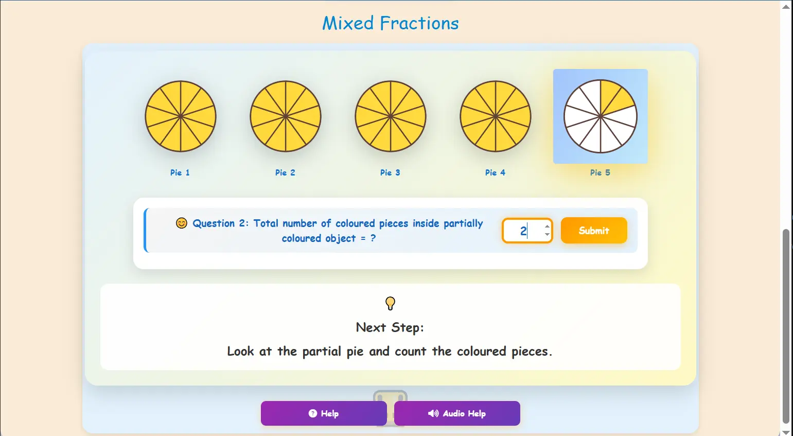 Mixed Fraction Representation Game